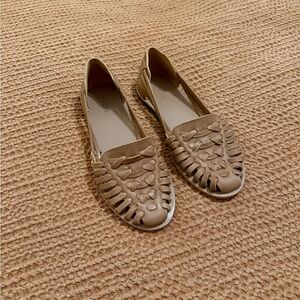 Nisolo Woven Leather Huarache Flats, NWB